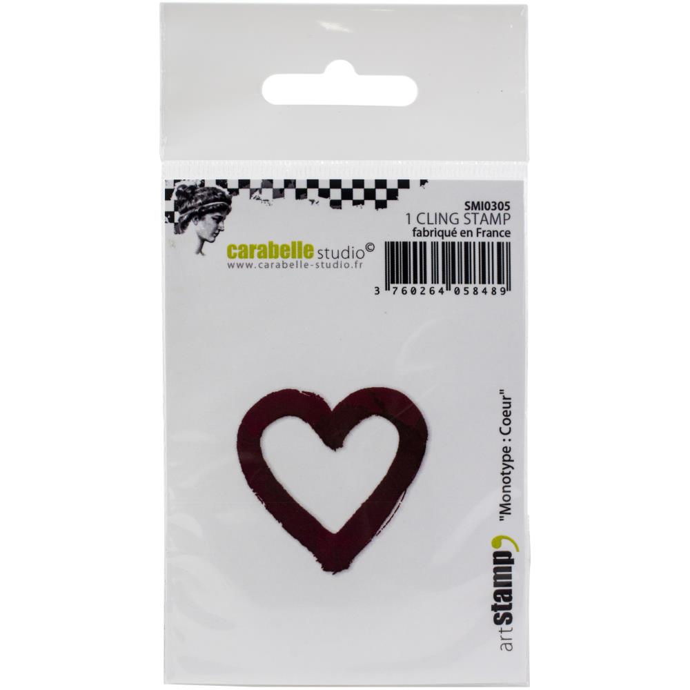 Monotype - Heart - Cling Stamp