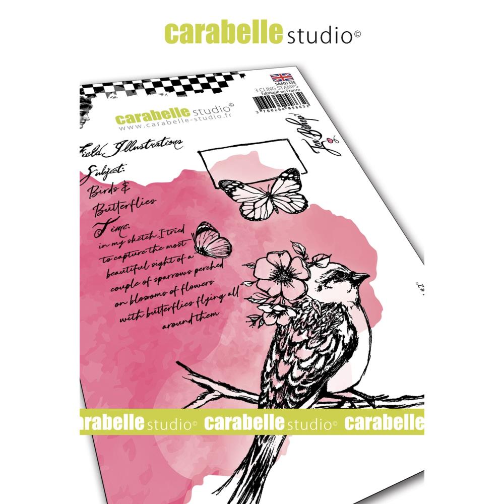 Field Bird #2 - Cling Stamp Set