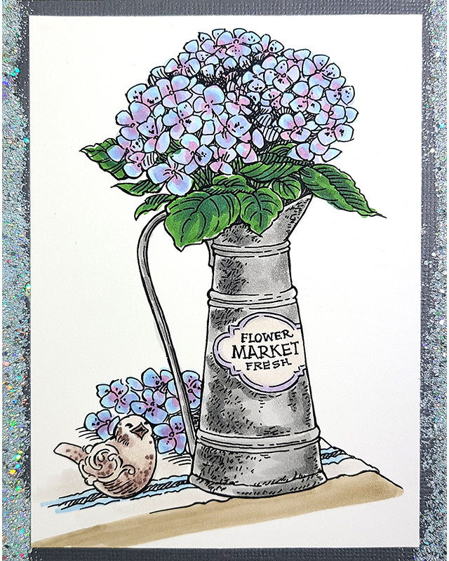Hydrangea Tin - Cling Stamp