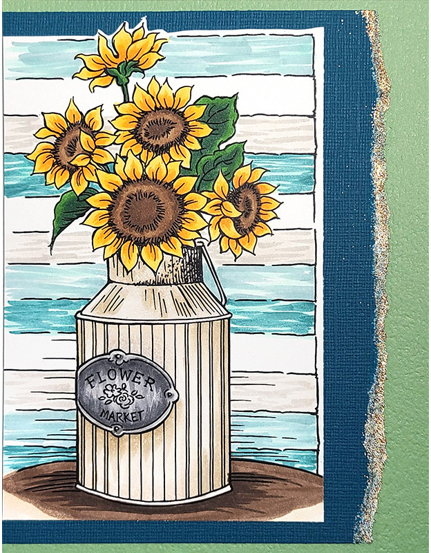 Sunflower Tin - Cling Stamp