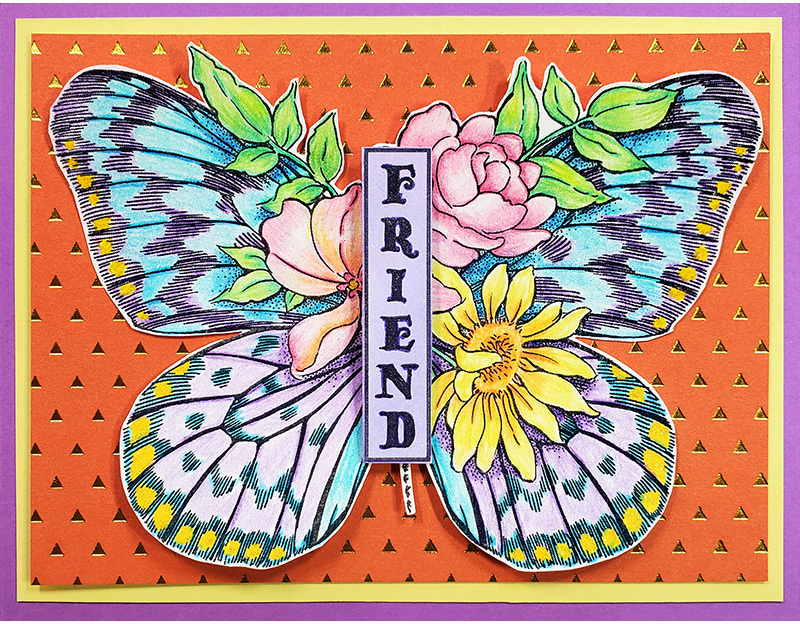 Floral Flutter - Cling Stamp