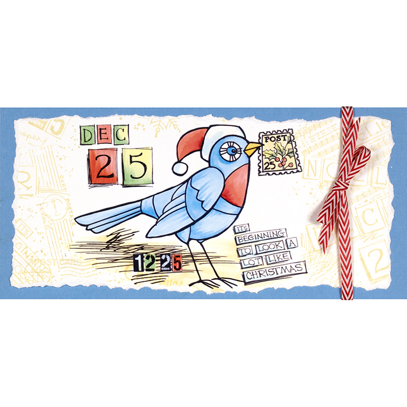 DEC 25 Bird - Cling Stamp