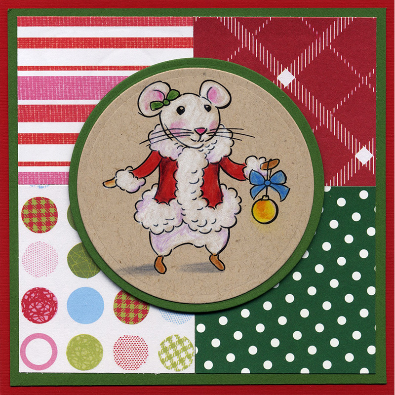 Mrs Mouse - Cling Stamp