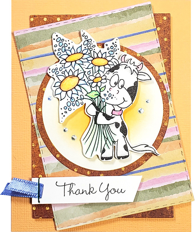 Cowlik Bouquet - Cling Stamp