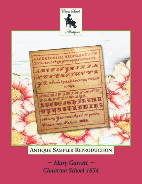 Mary Garrett, Claverton School 1854 - Cross Stitch Pattern