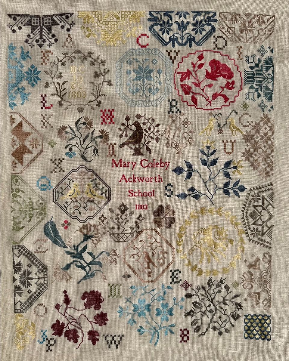 Mary Coleby, Ackworth School 1803 - Cross Stitch Pattern