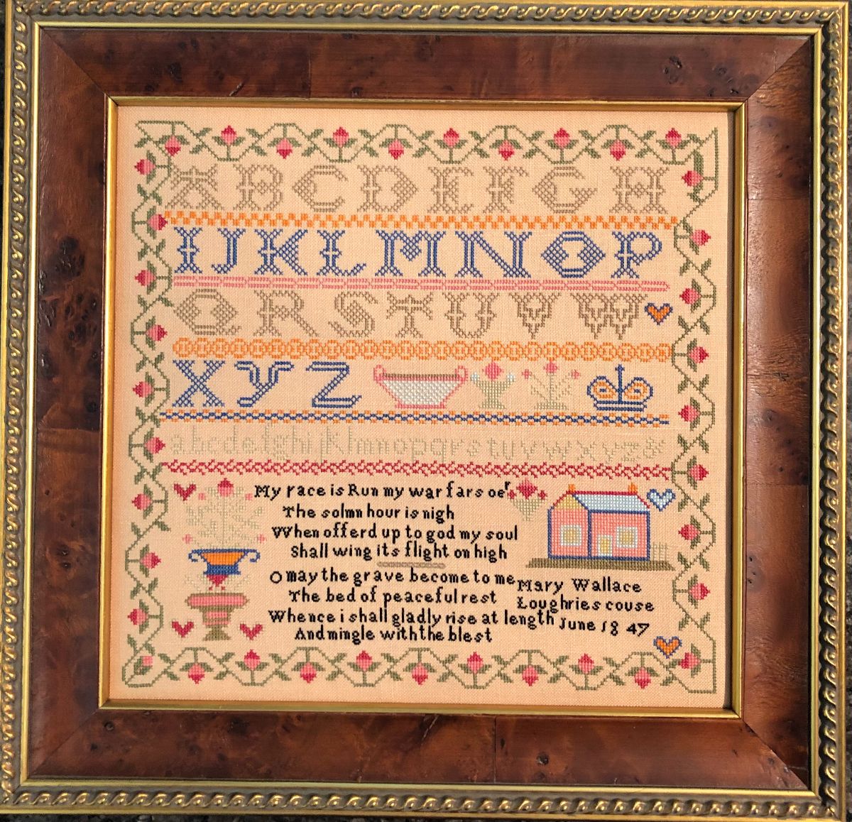 Mary Wallace 1847 - Cross Stitch Pattern