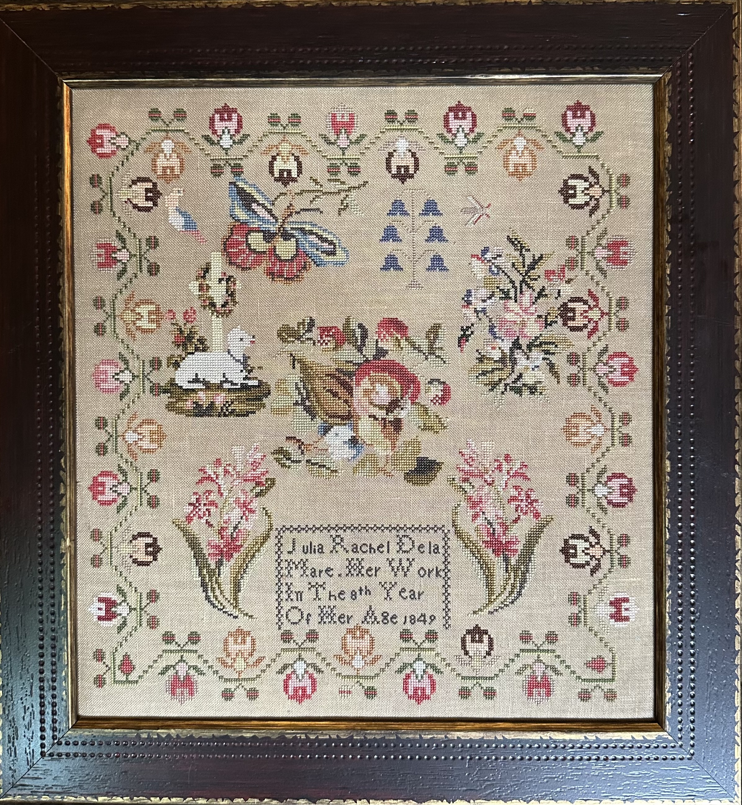 Julia Rachel De La Mare 1849 - Cross Stitch Pattern
