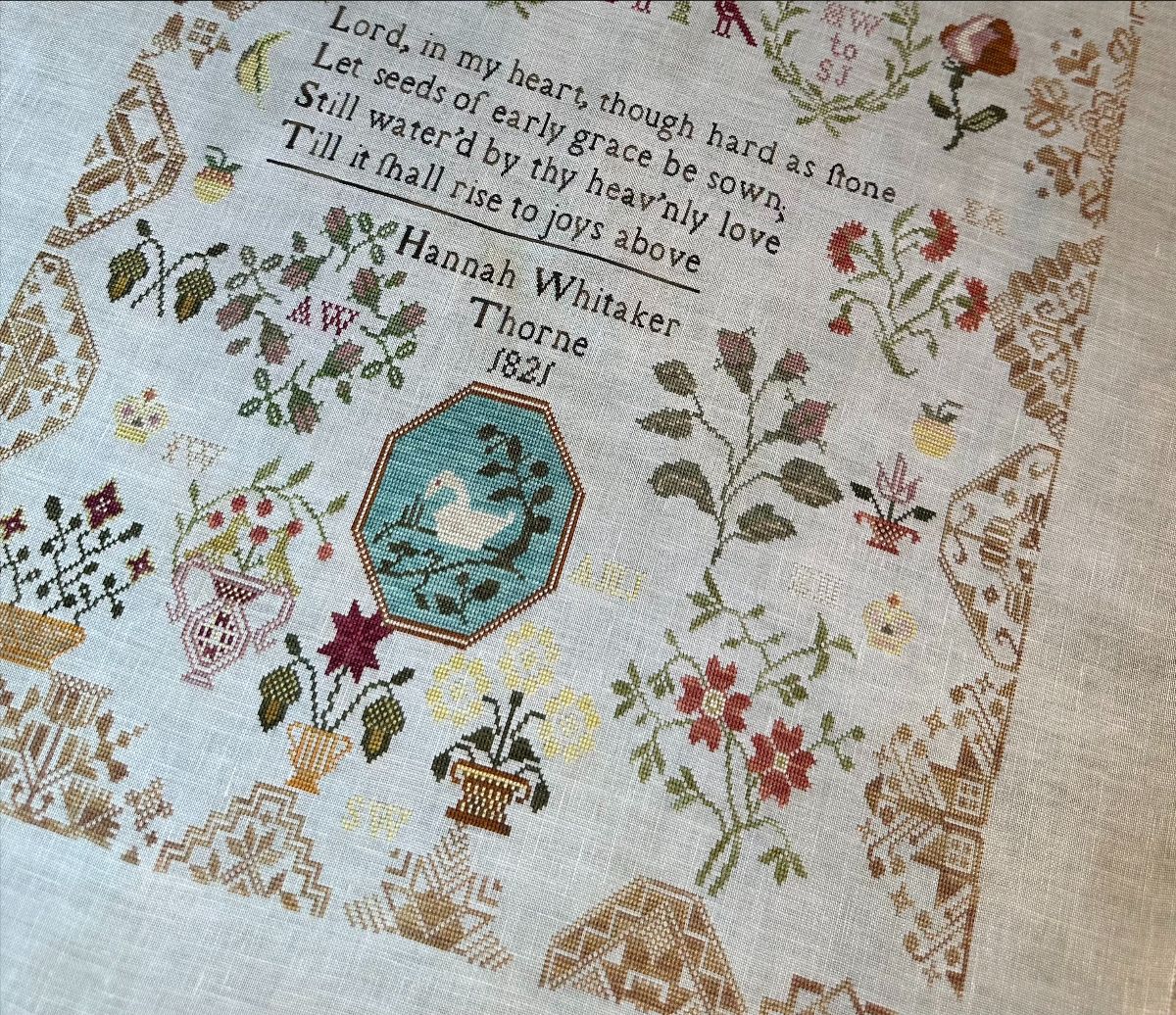 Hannah Whitaker Thorne 1821 - Cross Stitch Pattern