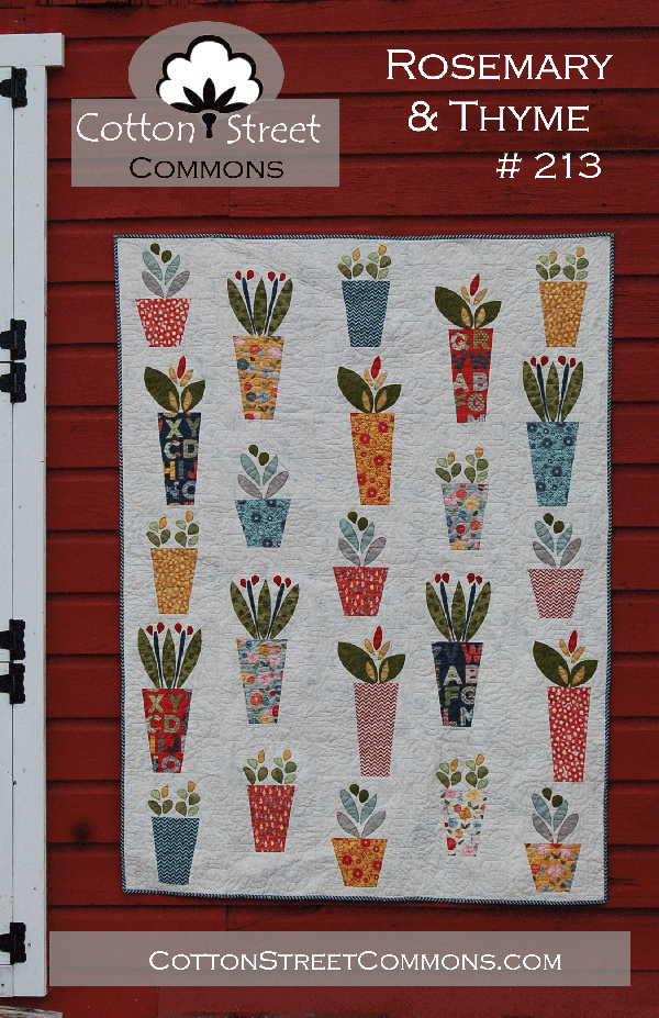 Rosemary and Thyme - Quilt Pattern, zoomed in. Select this picture to zoom back out.