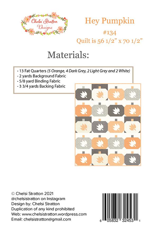 Hey Pumpkin - Quilt Pattern