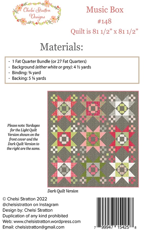 Music Box - Christmas Quilt Pattern