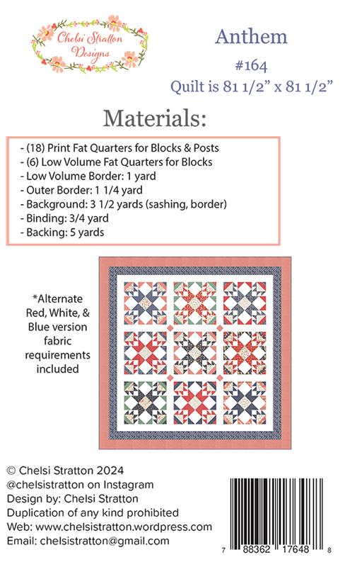 Anthem - Quilt Pattern