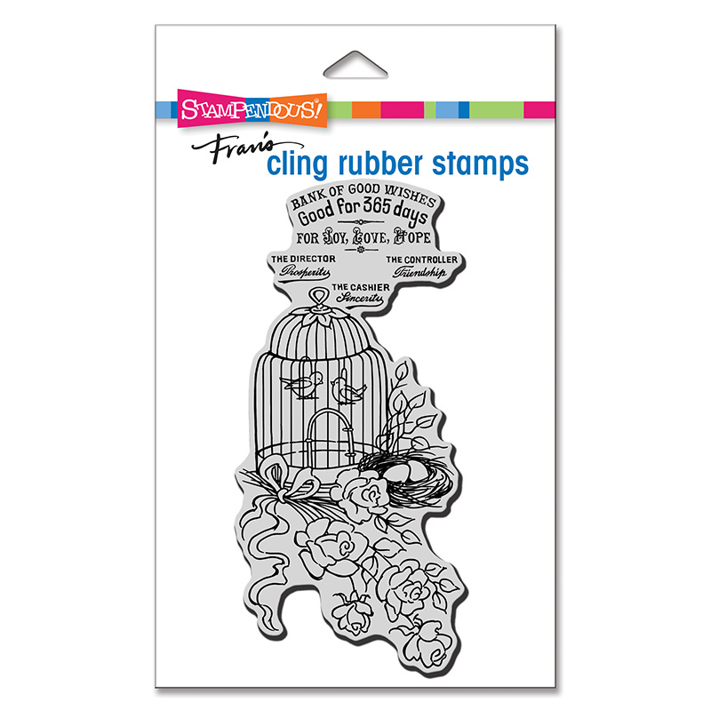 Mini Birdhouse Bank - Cling Stamp