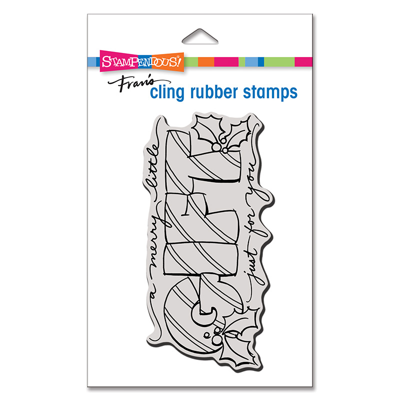 Mini Merry Gift - Christmas Cling Stamp