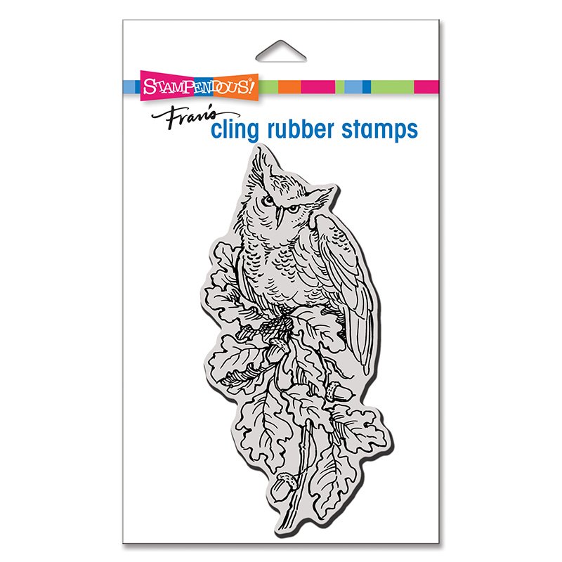 Mini Oak Owl - Cling Stamp
