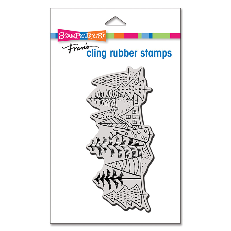 Mini Tree Cottage - Cling Stamp