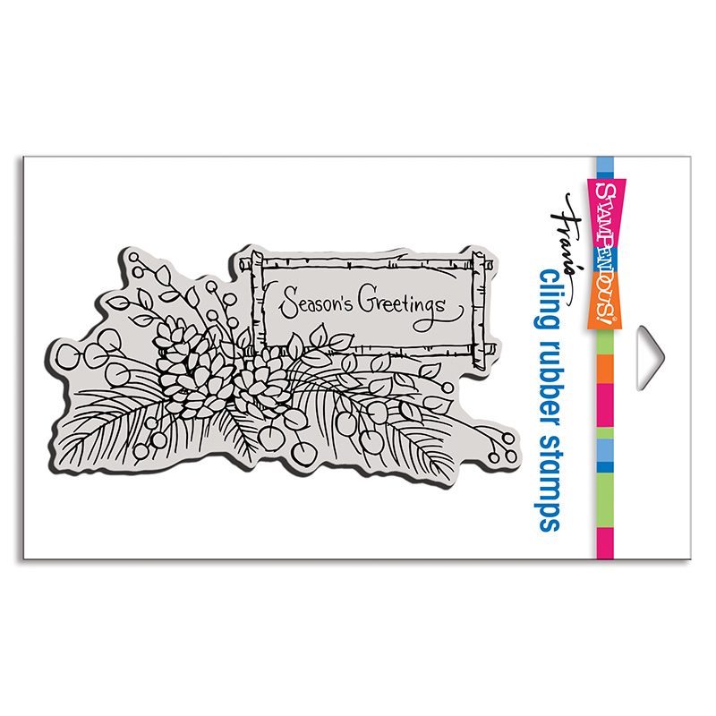 Mini Pinecone Greens - Cling Stamp