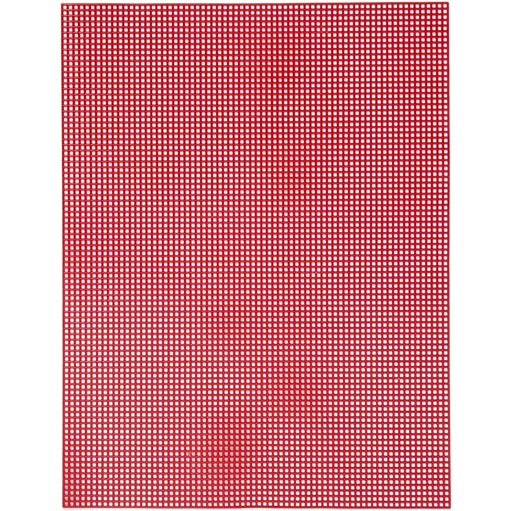 7 Count Christmas Red Plastic Canvas 10.5x13.5