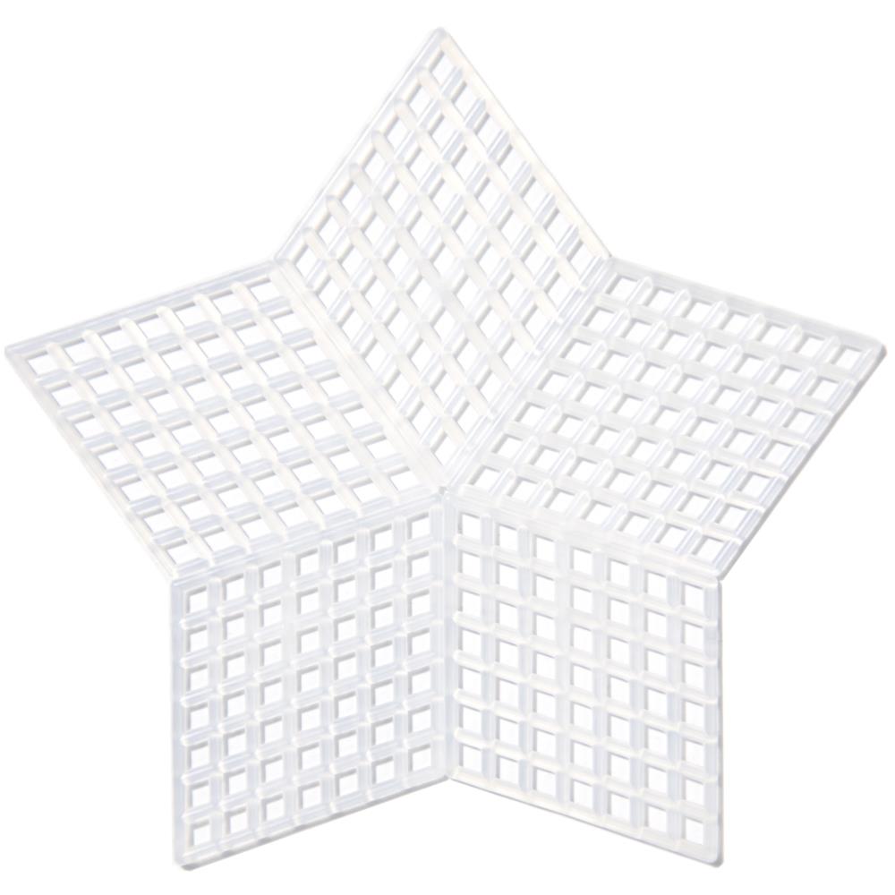7 Count Clear Stars Plastic Canvas 3.25 inch 10pcs