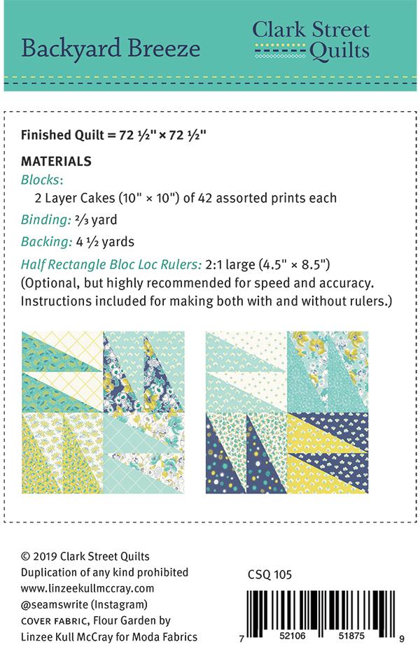 Backyard Breeze - Quilt Pattern