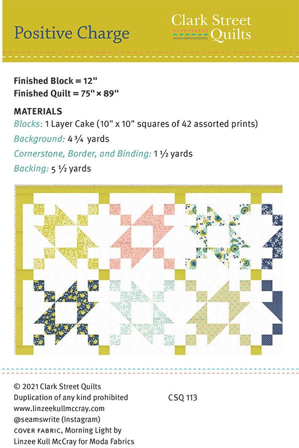Positive Charge - Quilt Pattern