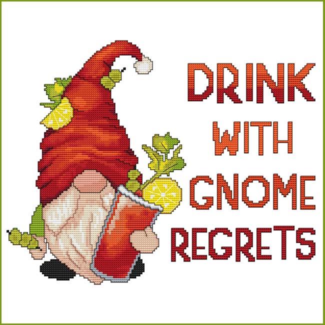 Bloody Mary Gnome - Cross Stitch Pattern