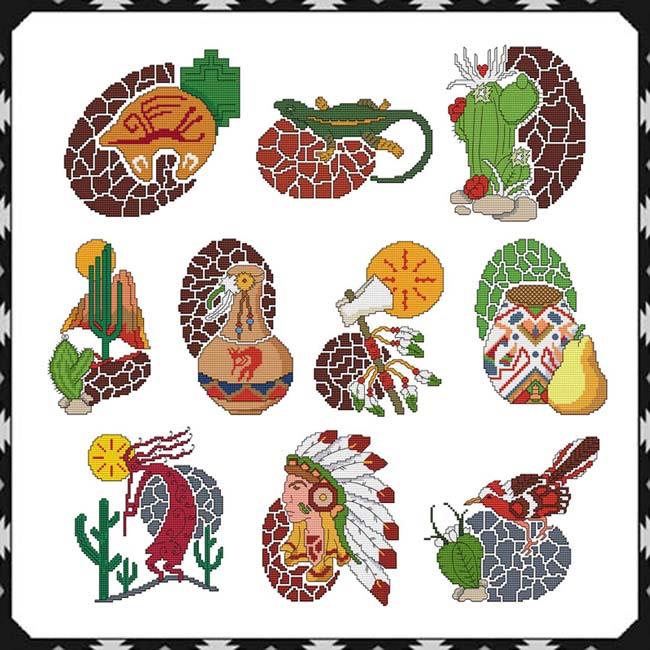 Arizona / Southwest Combo - Cross Stitch Pattern