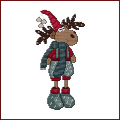 Christmas Moose - Cross Stitch Pattern