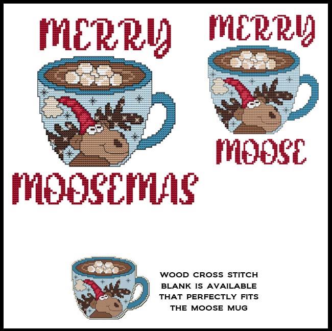 Merry Moosemas - Cross Stitch Pattern