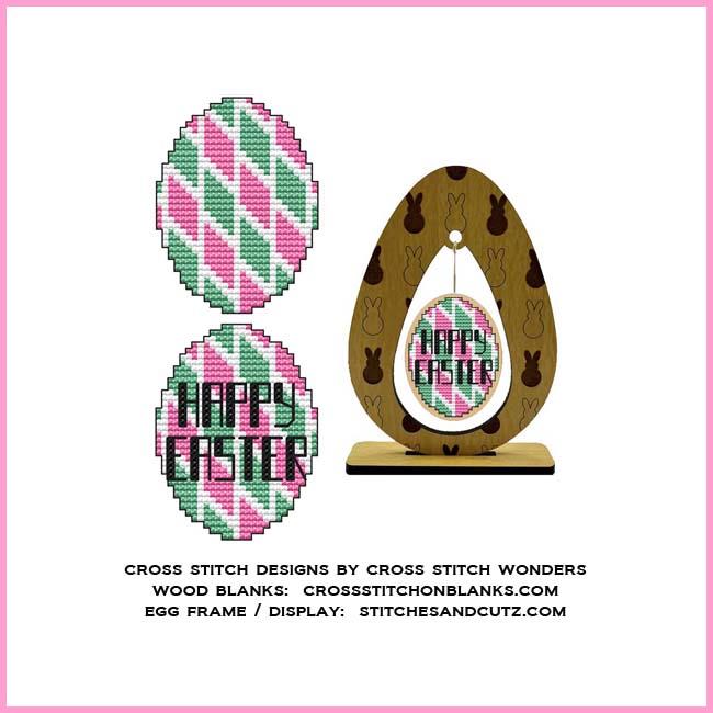 Easter Eggs Quilt Block 2 - Cross Stitch Pattern