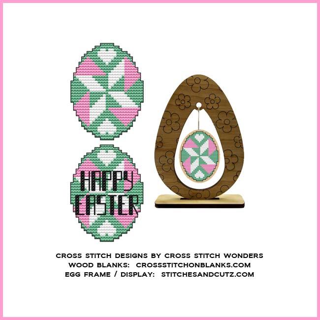 Easter Eggs Quilt Block 5 - Cross Stitch Pattern
