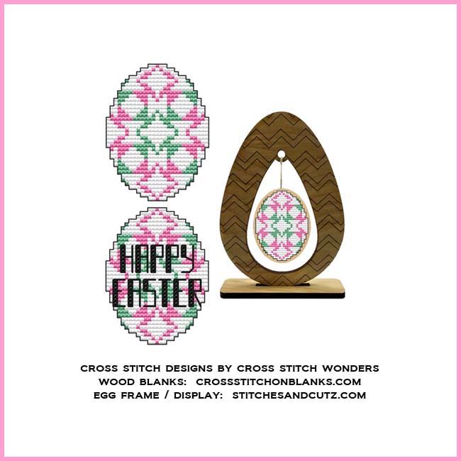 Easter Eggs Quilt Block 7 - Cross Stitch Pattern