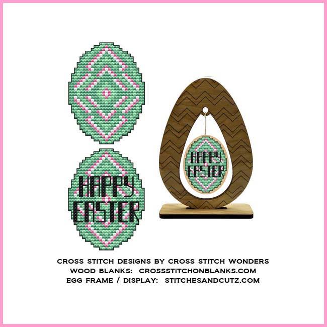 Easter Eggs Quilt Block 8 - Cross Stitch Pattern