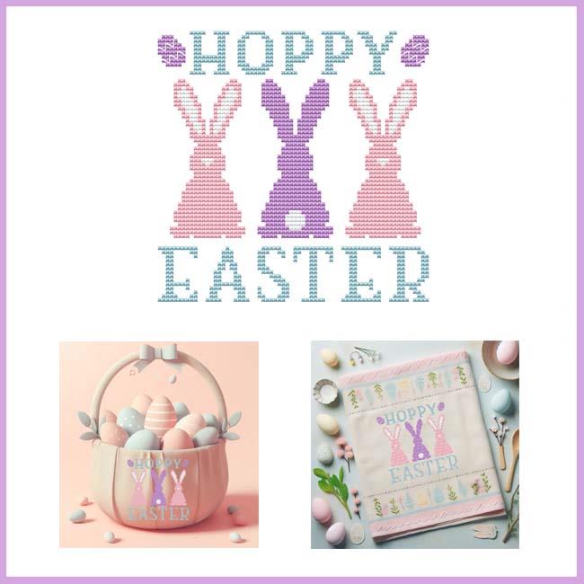 Hoppy Easter - Cross Stitch Pattern