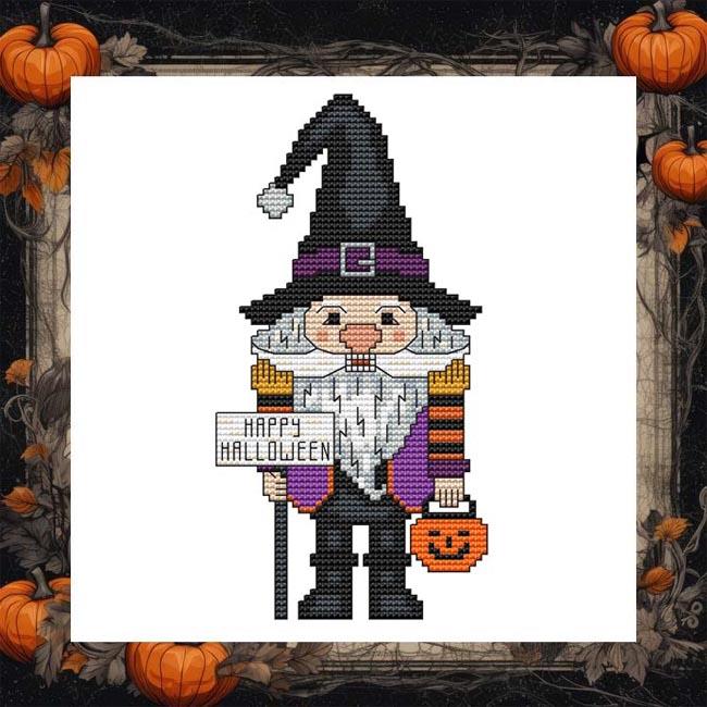 Nutcracker Series Halloween Gnome - Cross Stitch Pattern