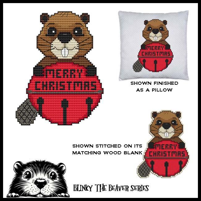 Jingle Bell Blinky - Christmas Cross Stitch Pattern