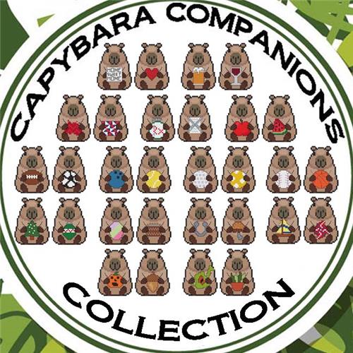 Capybara Companions Collection - Cross Stitch Pattern