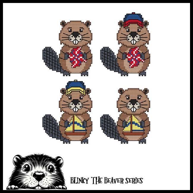 Blinky Buddies - Summer - Cross Stitch Pattern