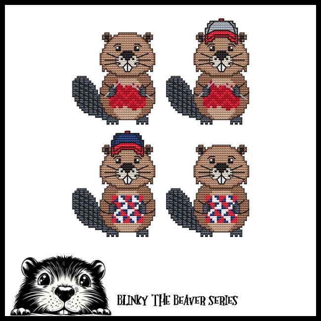 Blinky Buddies - Knitting/Quilting - Cross Stitch Pattern