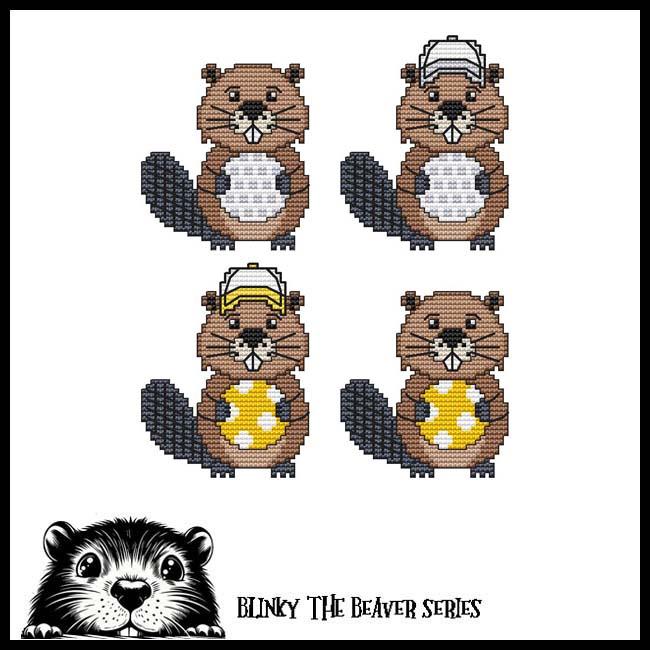 Blinky Buddies - Golf/Pickleball - Cross Stitch Pattern