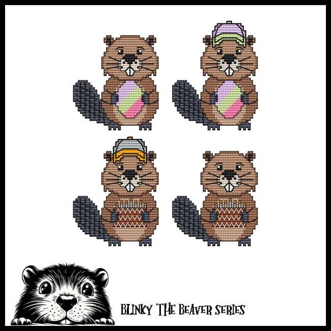 Blinky Buddies - Easter/Birthday - Cross Stitch Pattern