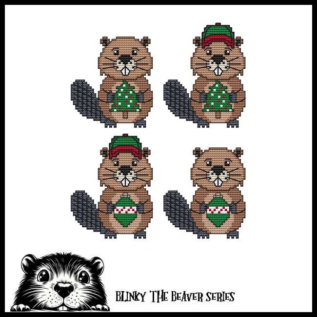 Blinky Buddies - Christmas - Cross Stitch Pattern