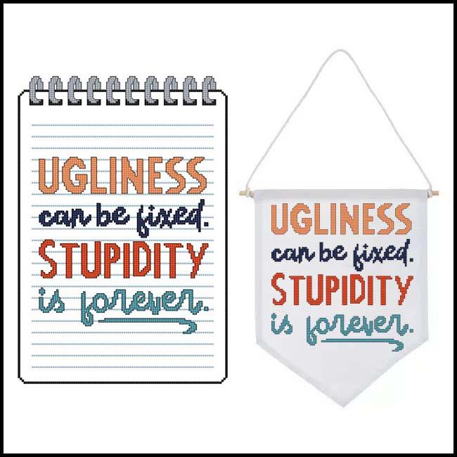 Sassy Threads - Ugliness - Cross Stitch Pattern