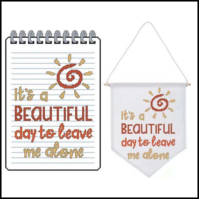 Sassy Threads - It's A Beautiful Day - Cross Stitch Pattern