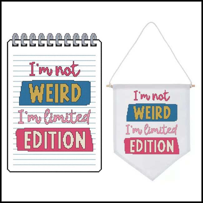 Sassy Threads - I'm Not Weird - Cross Stitch Pattern