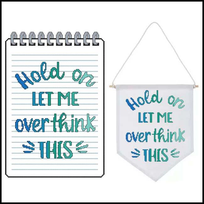 Sassy Threads - Hold On - Cross Stitch Pattern