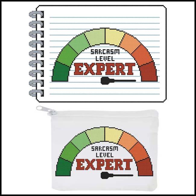 Sassy Threads II - Sarcasm Level - Cross Stitch Pattern