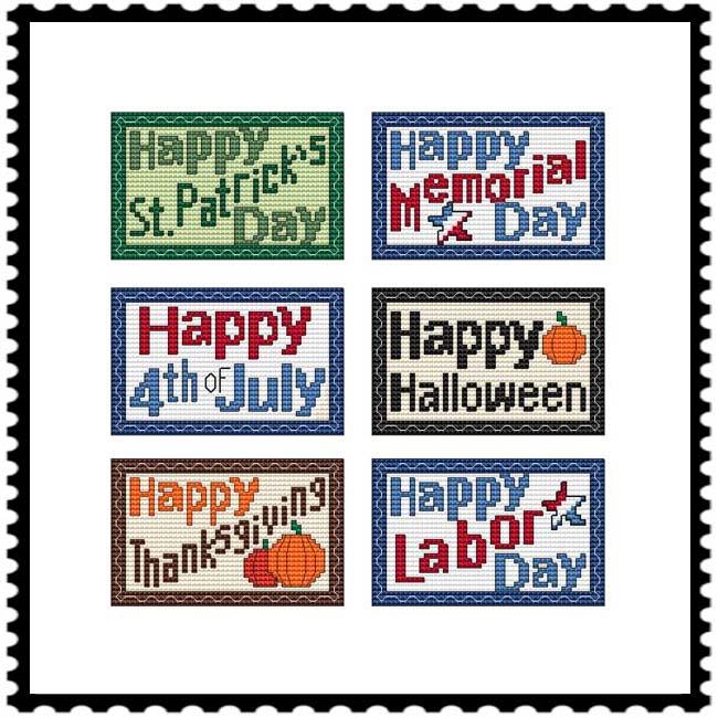 Stamp Greetings Collection - Combo Two - Cross Stitch