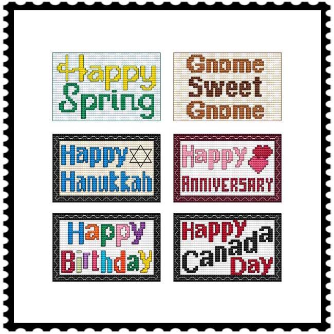 Stamp Greetings Collection - Combo Three - Cross Stitch